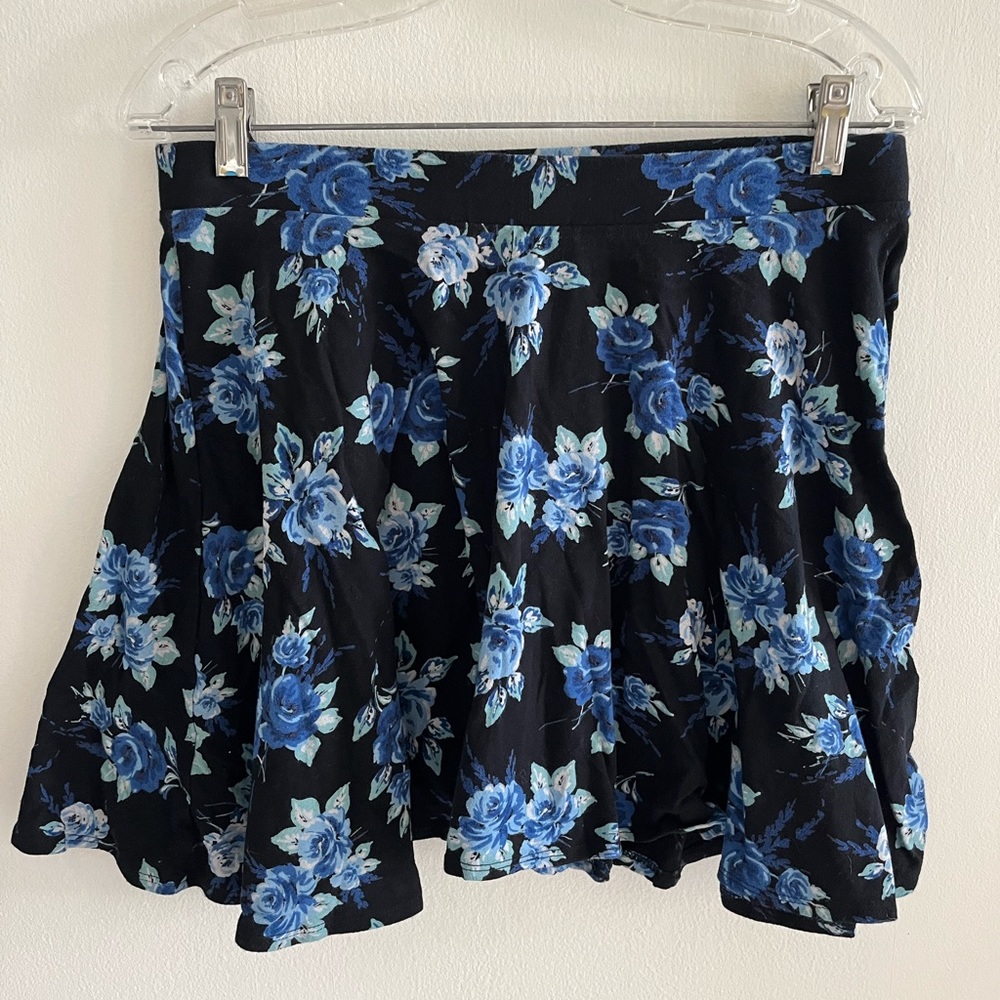 Floral Blue Skirt